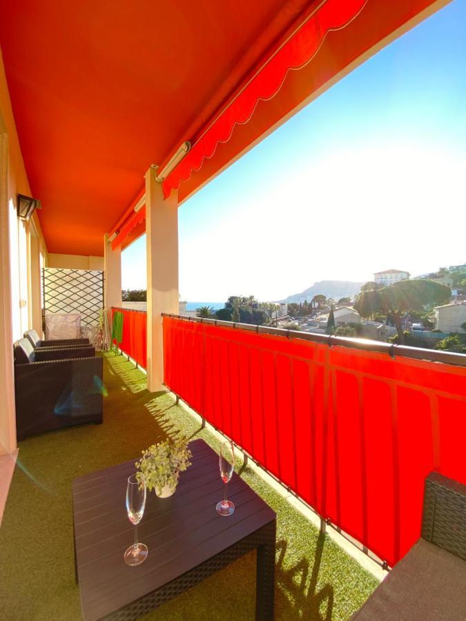 Charmant 2 Pieces Vue Sur Mer Et Monte-Carlo A Roquebrune Cap Martin Exterior foto